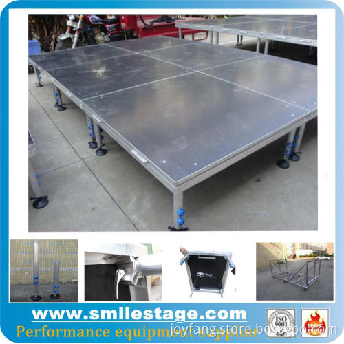 Aluminum Dance Plywood Stages With 4 Legs For Heavy-duty Stage